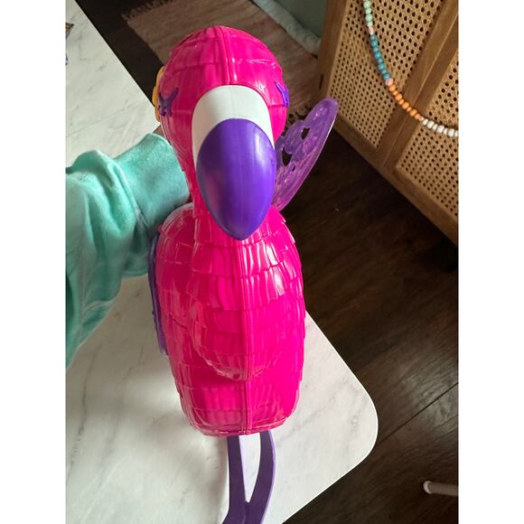 Mattel Polly Pocket Flamingo Party Large Compact Playset Incomplete carry case - Picture 9 of 10